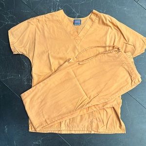 Orange Cherokee scrubs XS and XS Tall pants
